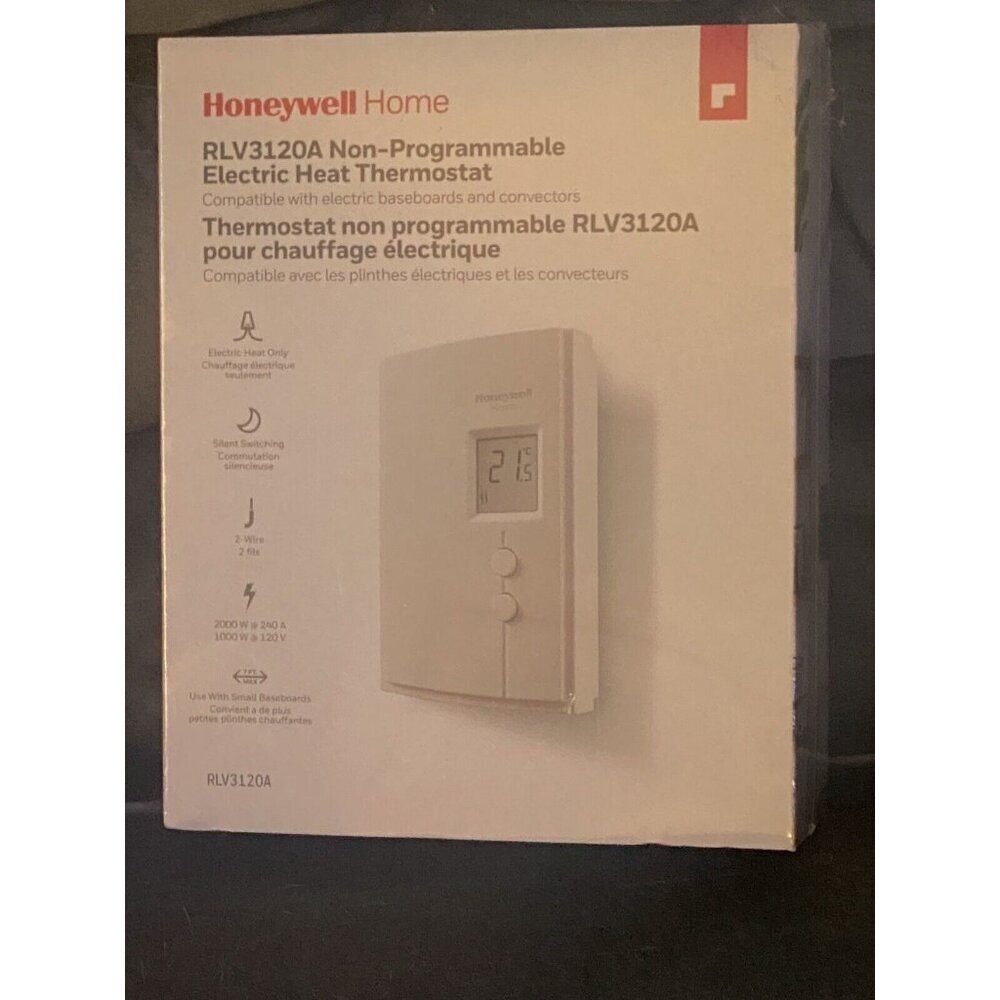 New Honeywell Home RLV3150A Non-Programmable Electric Heat Digital Therm…